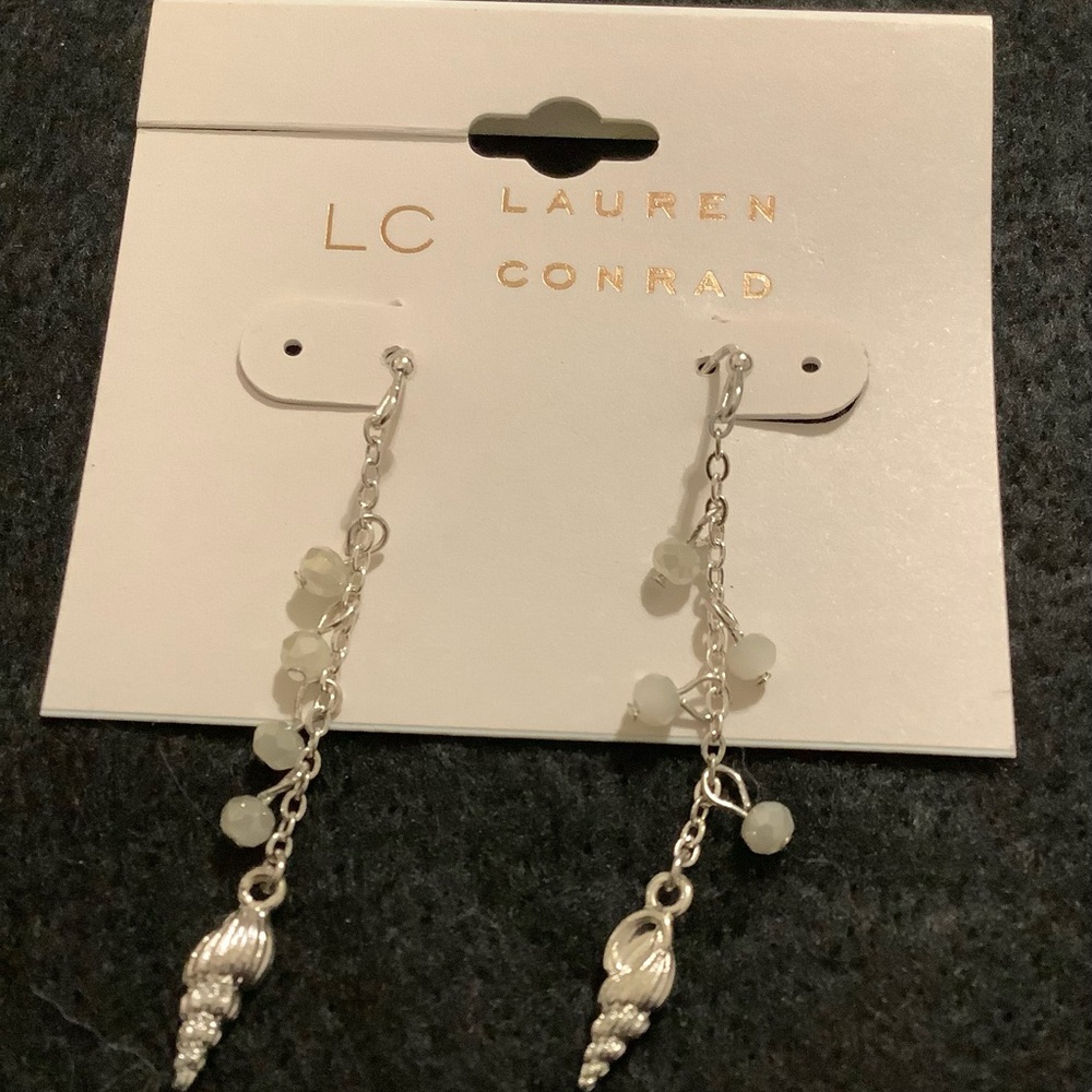 LC Lauren Conrad Silver Dangle Earrings